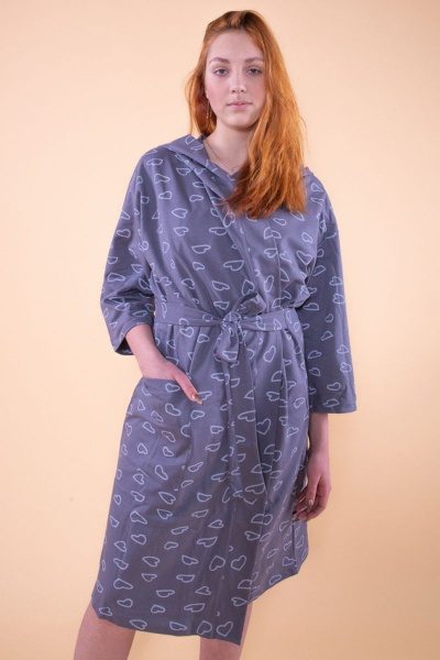 Халат 8 Марта 16230-3С5047Д40-158,164 набивной - фото 4