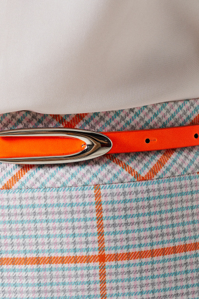 летняя миди юбка из текстиля с ярким принтом Панда 149450w мультиколор - фото 4