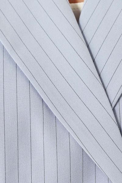 Летний голубой жакет из текста с коротким рукавом Панда 73730z голубой - фото 4