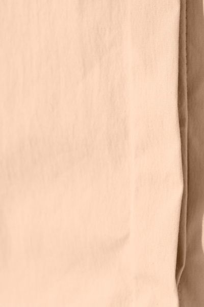 Платье рубашка большого размера с пуговицами и коротким рукавом Панда 92380w бежевый - фото 4