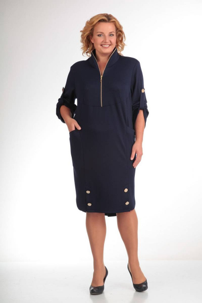 Платье Pretty 473 синий - фото 1