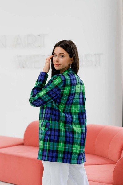 Жакет Ivera 3034 синий, зеленый - фото 4