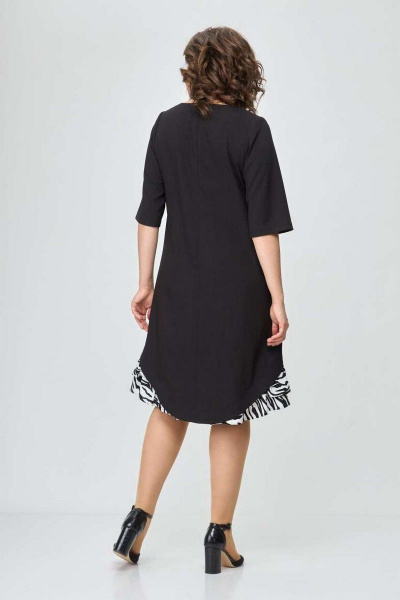 Платье EVA GRANT 7119 черно-белый - фото 6