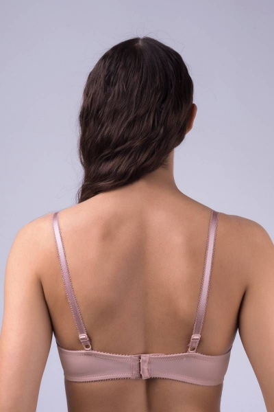 Бюстгальтер кружевной из эластичного полотна Verally 2030-1 античная роза - фото 2