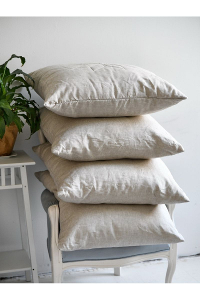 Подушка из льна 70х70 для домашнего комфорта Andreas Roti 4811561002275 - фото 2