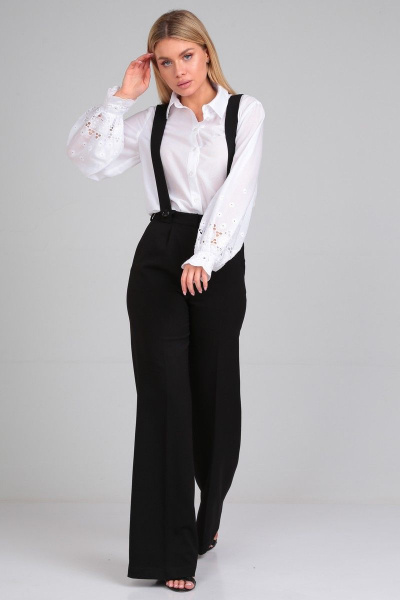 Брюки расклешенные на отстегивающихся бретелях Your size 2190 - фото 8