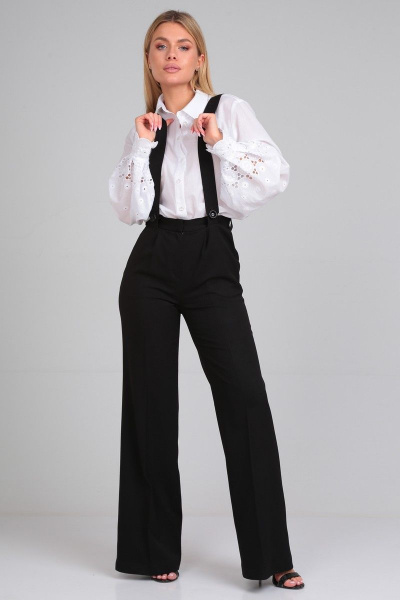 Брюки расклешенные на отстегивающихся бретелях Your size 2190 - фото 7