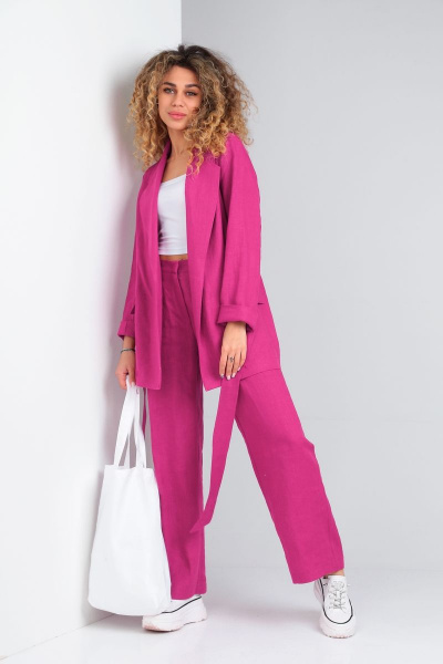 Брюки, жакет DOGGI 2854/1 фуксия - фото 6