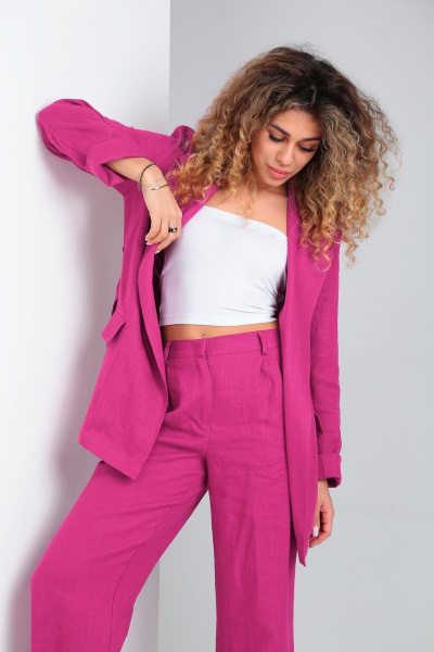 Брюки, жакет DOGGI 2854/1 фуксия - фото 4