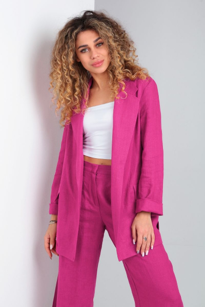 Брюки, жакет DOGGI 2854/1 фуксия - фото 2