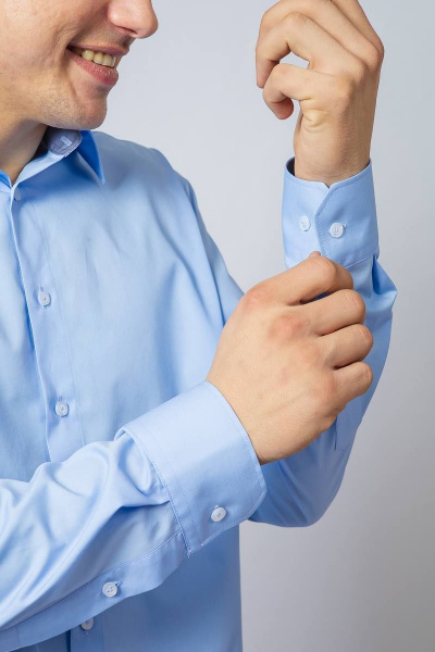 Рубашка Nadex 01-046612/204-23_182-188 голубой - фото 4