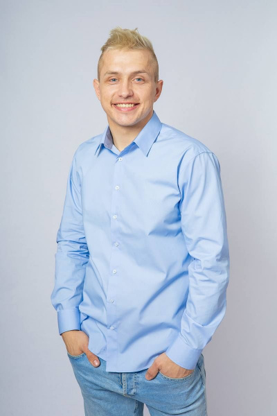 Рубашка Nadex 01-046612/204-23_182-188 голубой - фото 2