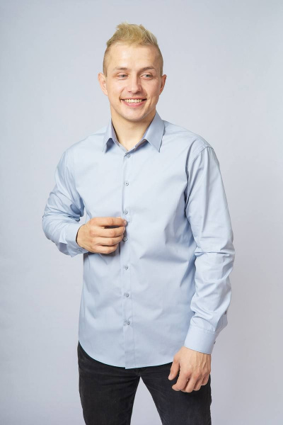 Рубашка Nadex 01-046612/204-23_170-176 дымчатый - фото 3