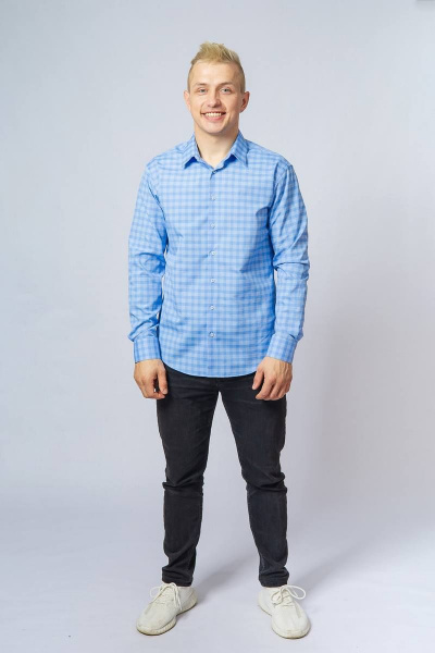 Рубашка Nadex 01-048612/429-23_170-176 голубой - фото 1