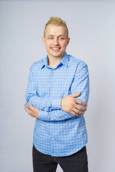 Рубашка Nadex 01-048612/429-23_182-188 голубой - фото 3