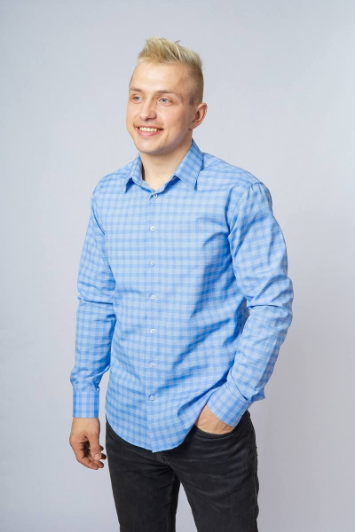 Рубашка Nadex 01-048612/429-23_182-188 голубой - фото 2