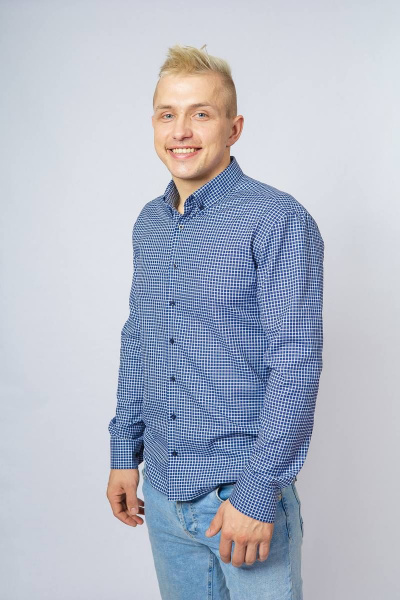 Рубашка Nadex 01-048711/429-23_170-176 сине-белый - фото 5