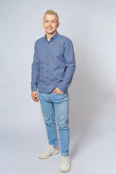 Рубашка Nadex 01-048711/429-23_170-176 сине-белый - фото 4