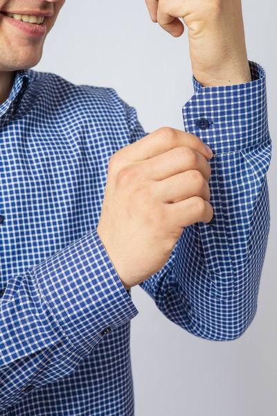 Рубашка Nadex 01-048711/429-23_182-188 сине-белый - фото 3