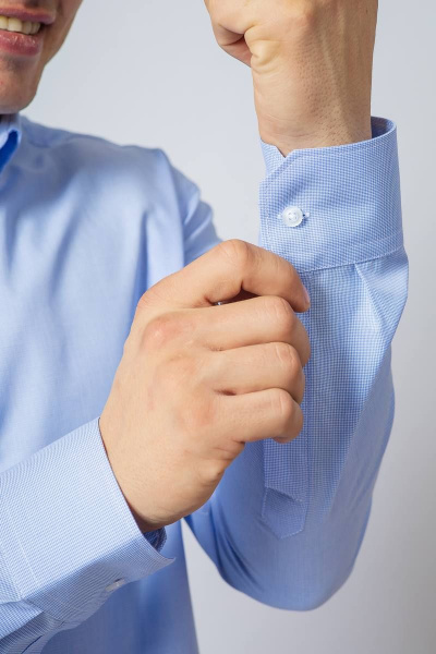 Рубашка Nadex 01-048711/403-22_182-188 бело-голубой - фото 4