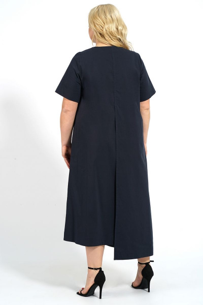 Платье из хлопка для демократичного образа Медея и К 2156 темно-синий - фото 7