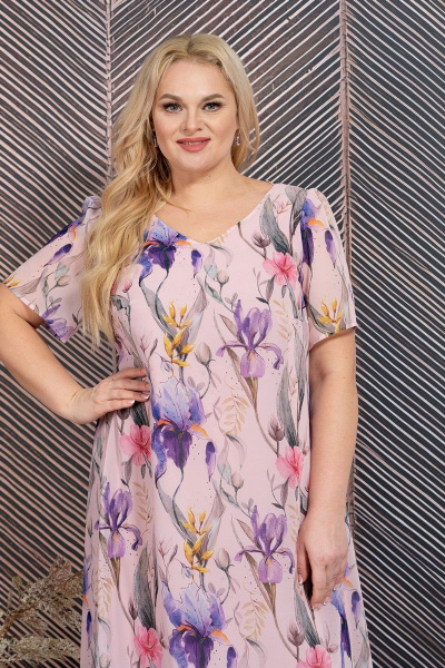 Платье Alani Collection 1900 ирисы - фото 6