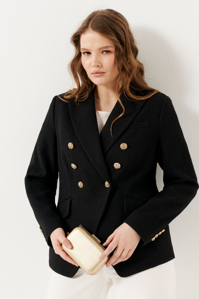 Жакет Панда 125030w черный - фото 1