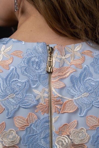 Платье Твой имидж 8090 голубой - фото 5