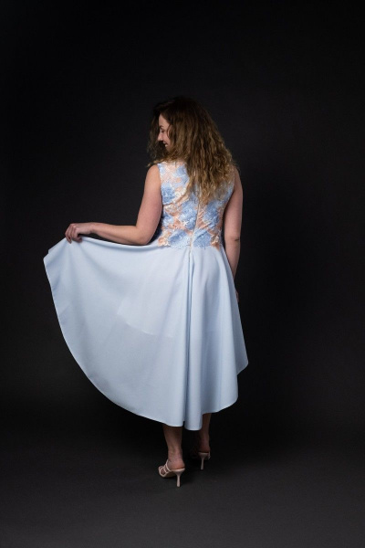 Платье Твой имидж 8090 голубой - фото 2