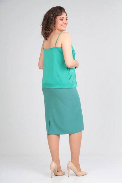 Топ из атласа с регулируемыми бретелями Takka Plus 22-153/6 - фото 2