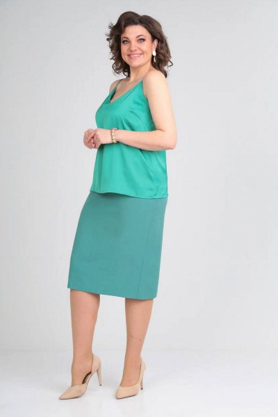 Топ из атласа с регулируемыми бретелями Takka Plus 22-153/6 - фото 1