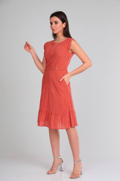 Платье Verita 2270 кирпичный - фото 2
