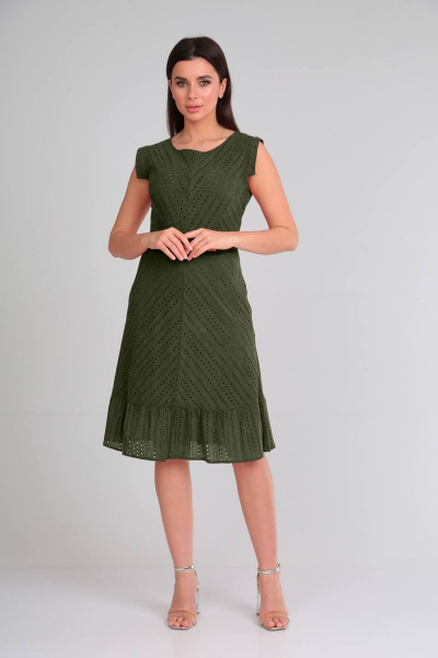 Платье Verita 2270 хаки - фото 1