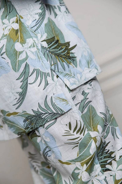 Брюки, рубашка Daloria 9192 белый-зеленый - фото 5