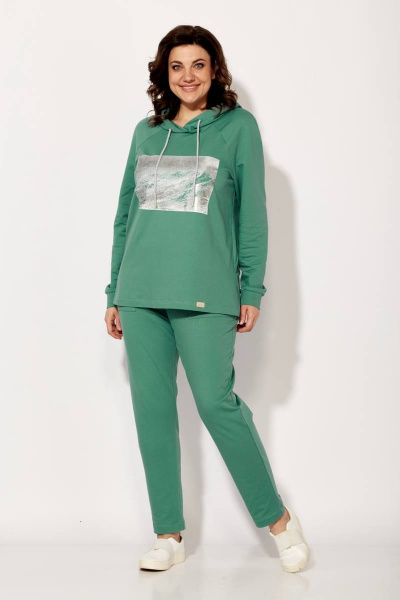 Брюки, жилет, свитшот TAiER 1190 мята - фото 10