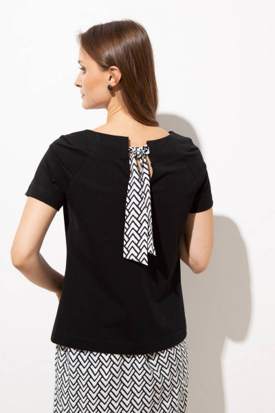 Джемпер с накладным карманом из хлопка и трикотажа, полуприлегающий Femme & Devur 30732 1.3F(170) - фото 6