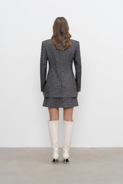 Жакет Elema 1К-12245-1-164 серый_меланж - фото 3