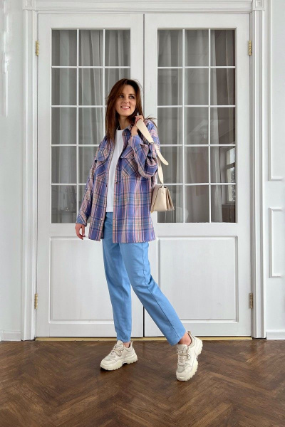 Брюки i3i Fashion 700/2 голубой - фото 2