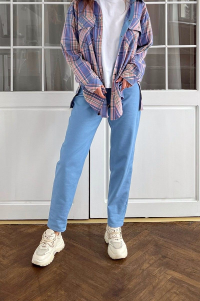 Брюки i3i Fashion 700/2 голубой - фото 3