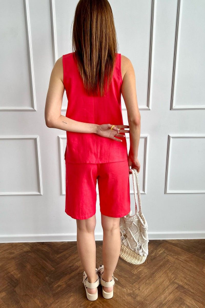 Блуза, шорты i3i Fashion 401/1 коралл - фото 4