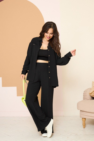 Блуза, брюки Anastasia 799 черный - фото 1