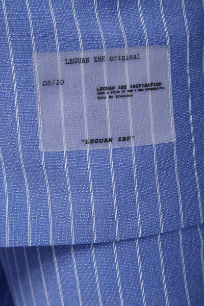 Летний костюм из костюмной ткани с жакетом и брюками Jurimex 2894 голубой - фото 7