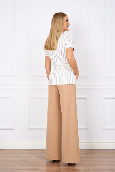 Костюм 2-ка из текстиля с зауженными брюками и приталенным жакетом Azzara 910/1 - фото 3