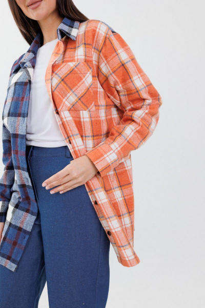 Рубашка Anelli 1287(over2) синий - фото 4