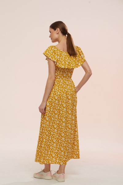 Летний сарафан из хлопка с воланом и карманами Ларс Стиль 759/1 - фото 3