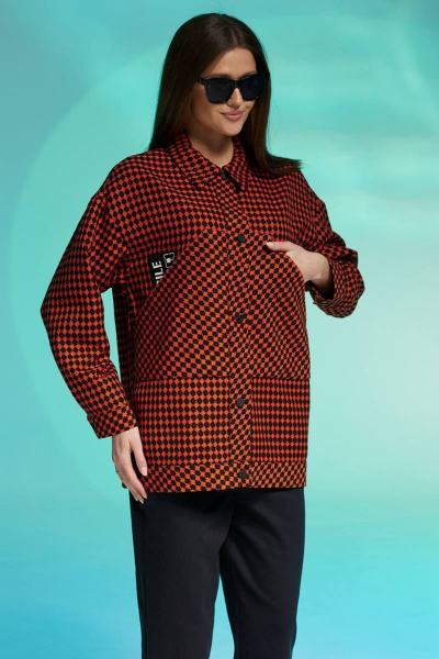 Жакет Faufilure С565 терракот - фото 3