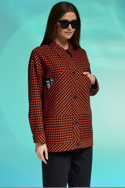 Жакет Faufilure С565 терракот - фото 2