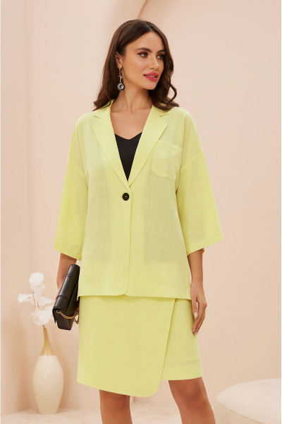 Блуза, жакет, юбка Lissana 4698 желтый - фото 7