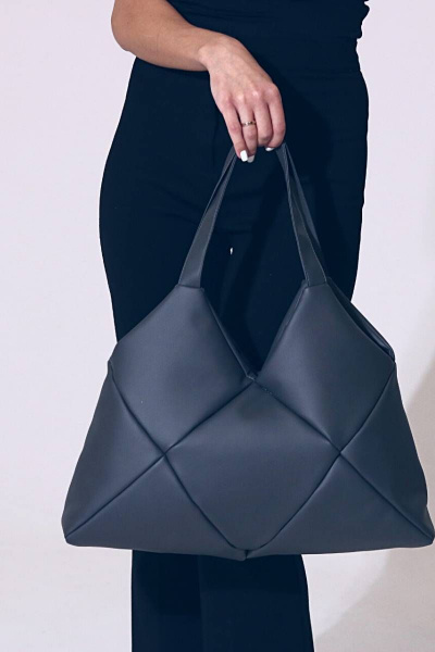 Серая сумка из экокожи на молнии для ежедневного стиля MT.Style ROMB2 grafit - фото 1