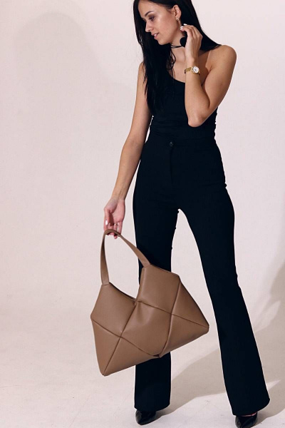 Маленькая сумка на молнии из экокожи для повседневных образов MT.Style ROMB2 iris - фото 6